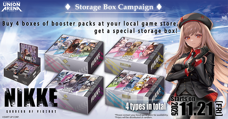 Buy 4 GODDESS OF VICTORY: NIKKE [UE14BT] Booster Boxes at select