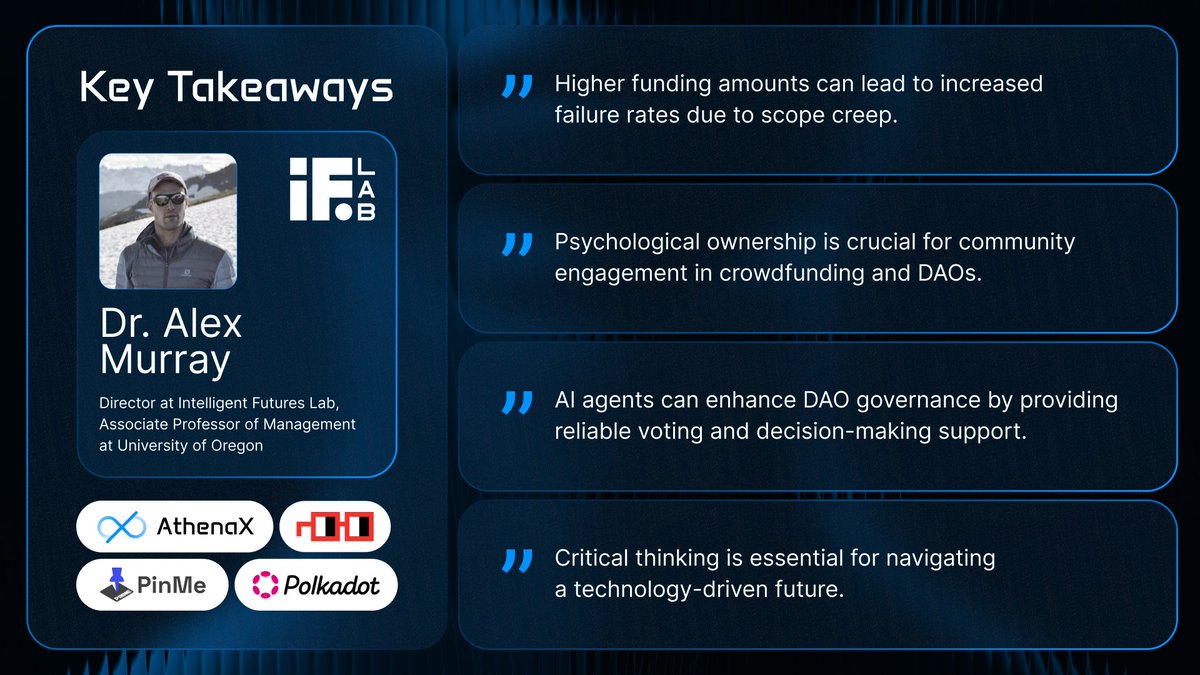 athenax_co's tweet image. Roundtable Recap Pt.1

From AthenaX Roundtable: EP.1

with @alex_m_murray, Director at Intelligent Futures Lab, Associate Professor of Management at @uoregon