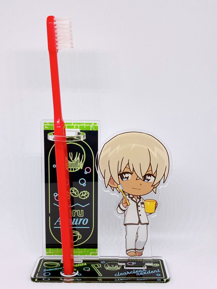 クリアクリーン×コナンコラボの当選品開封✨ アクリル歯ブラシスタンド