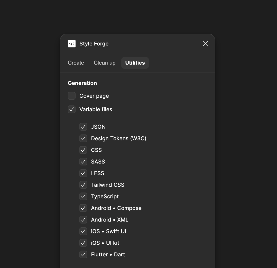 antonlapin's tweet photo. Style Forge just got more powerful. 💪 Many new export formats for your design tokens are now live! 🔥
#DesignTokens #Figma #UI #DesignSystems #Plugins #design #tokens #dev https://t.co/Zf9eoMYTpN