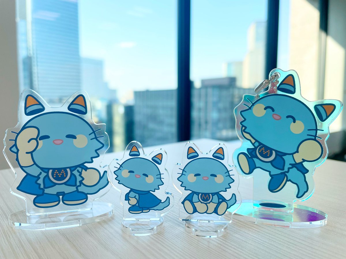 ついに！
MJS公式キャラクターミロにゃんのアクスタが完成しました😽🩵
いろんな表情やポーズで登場するので、これからの投稿もお楽しみに♩

アクリルの仙人（<a href="/acrylic_sennin/">【公式】アクリルの仙人｜リニューアル準備中</a> ）さま、素敵な仕上がりありがとうございます✨

#企業公式相互フォロー 
#企業公式つぶやき部
#企業公式秋のフォロー祭り