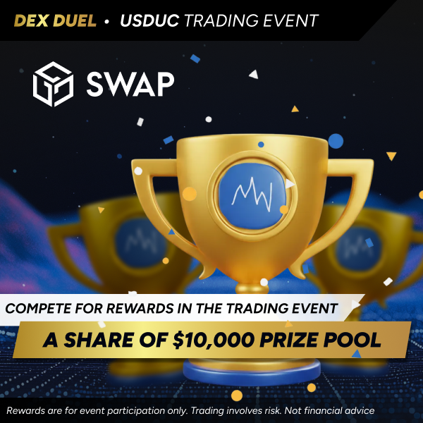 It’s live, and we’re only at the beginning! 🥳

Trade USDUC/GALA on GalaSwap and earn up to $10,000 in rewards! 

Minimum $500 USDUC traded to qualify. The Event runs for two weeks. 
Join at links.gala.com/usduc-gala-swap

<a href="/usduc_coin/">Unstable Coin</a> #GalaChain #GalaSwap