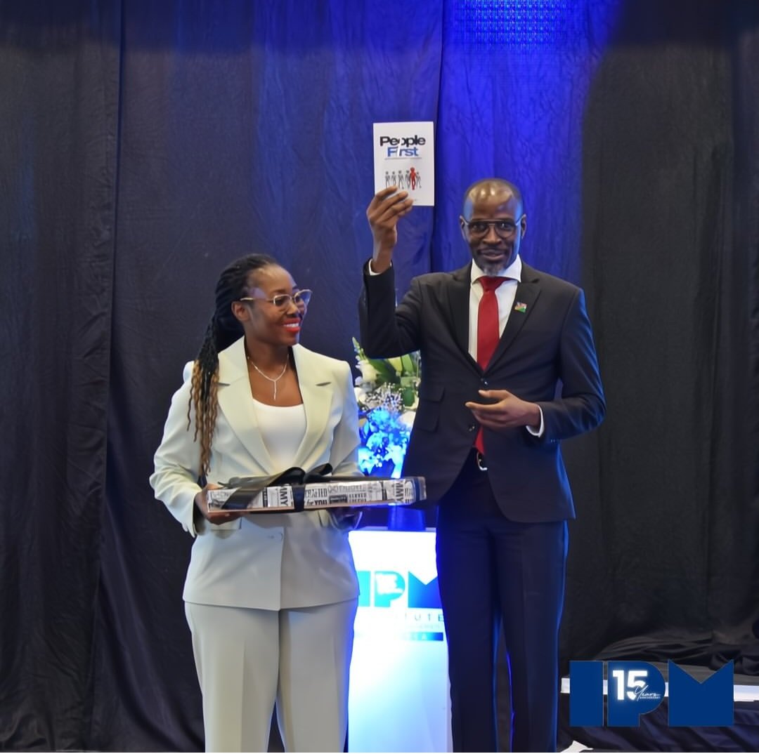 Honourable Fillemon Wise Immanuel Minister of Justice and Labour Relations joined us as our keynote speaker yesterday. 

As the IPM CEO, I gifted him with a copy of #PeopleFirst for the work he's doing for the Namibian workforce. #FaceOfHRExcellenceInNamibia