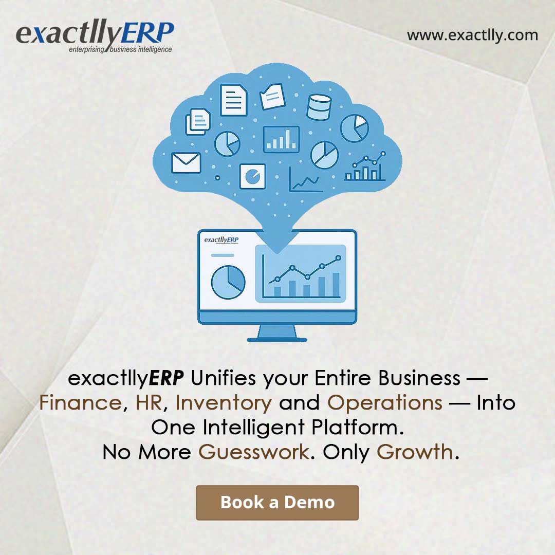 exactllysoft's tweet image. From data chaos to clarity.
#exactllyERP brings #finance, #HR, #inventory &amp;amp; operations into one smart platform—so you make decisions with confidence, not guesswork.

Book a demo: exactlly.com/request-free-d…

#ERP #BusinessGrowth #WorkSmarter