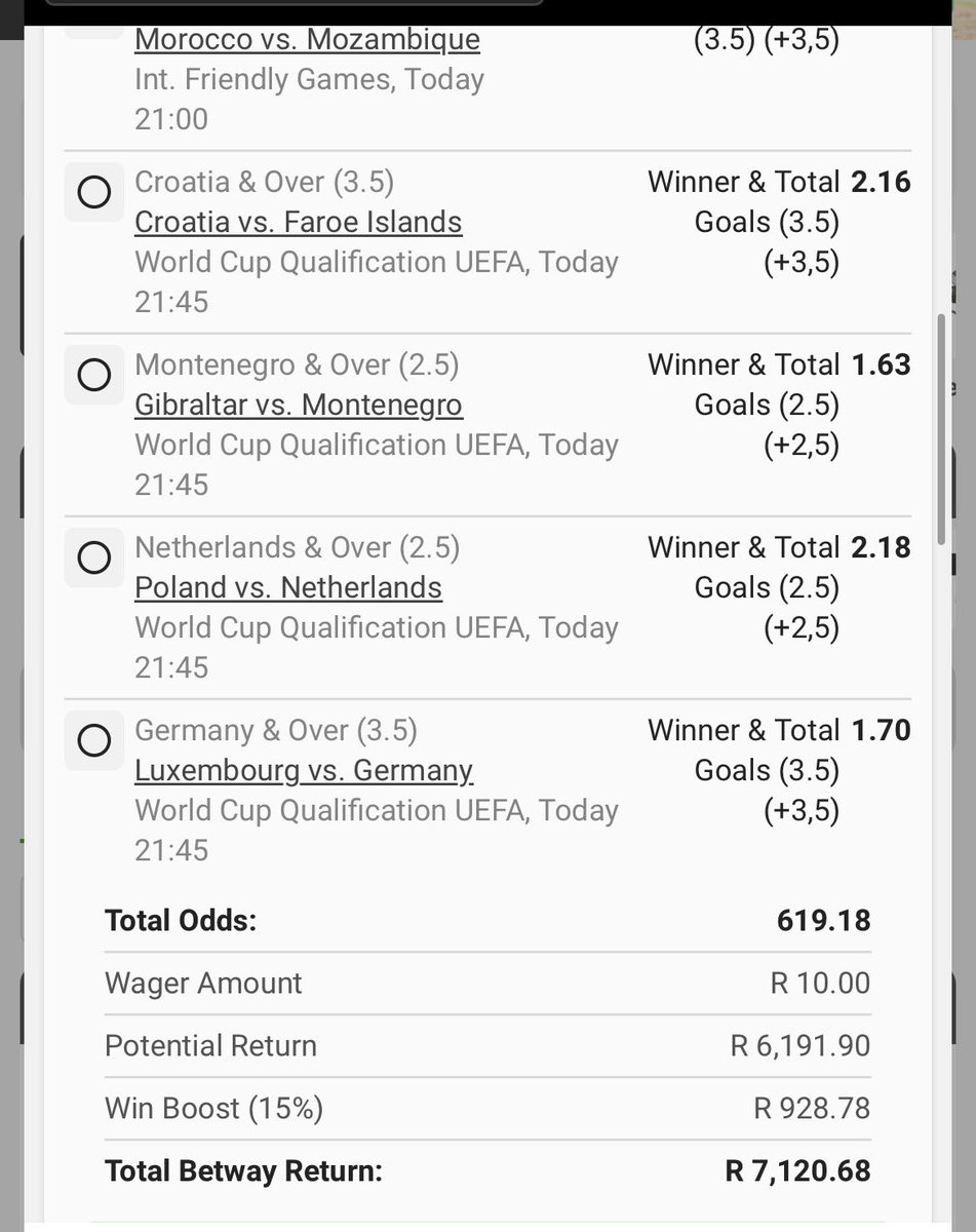 Mixed market🚀

BW21489A2C new.betway.co.za/book-a-bet-res…
Kick off:19:00

🚨Retweet for others🚨

Let’s go hustle🦺