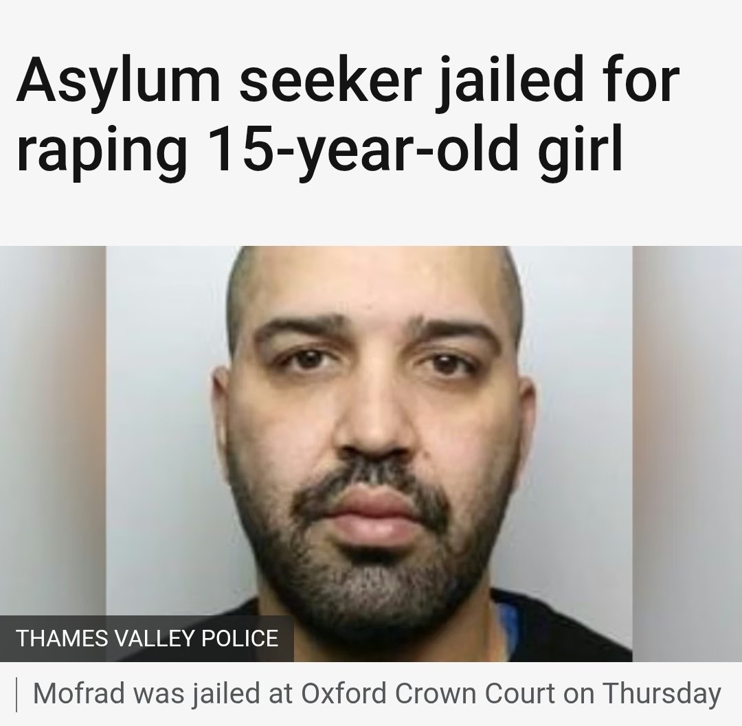 statsjamie's tweet photo. 🚨 A small-boat migrant with 11 previous convictions in Germany has been jailed for raping a 15-year-old girl in Oxford.

Her mother has asked the question every parent would: “Why was he in this country?”

The Home Office needs to get a grip on the border - this is unacceptable. https://t.co/aY8KhYOdpg
