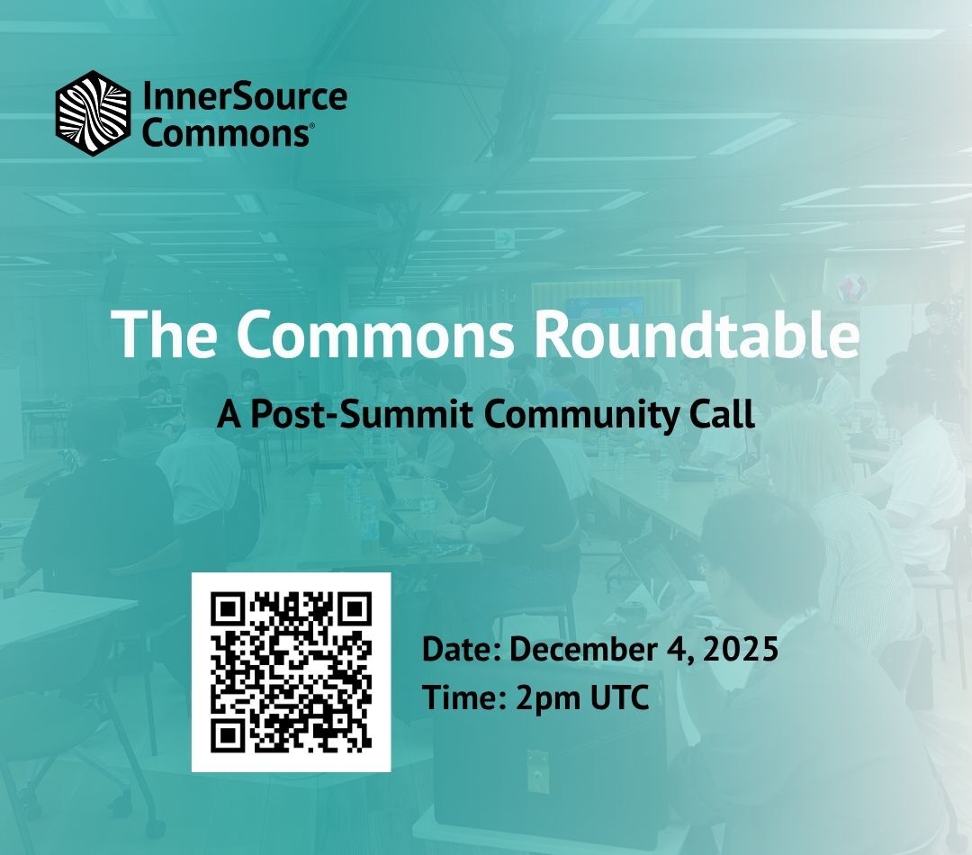 InnerSourceOrg's tweet image. Thank you to everyone who attended the #InnerSourceSummit2025! 🙏 Join us for our post-summit community call on December 4th at 2pm UTC.