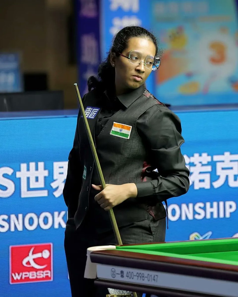 rahulphys's tweet photo. Congratulations Anupama Ramchandran🎉 👏 

A historic day for India as Anupama Ramachandran becomes the first-ever Indian woman snooker player to become World Champion!! 🇮🇳

A maiden title for India at the IBSF World Snooker championships 2025. 

#Snooker  #শুভেচ্ছা https://t.co/M2XIPaUGw2