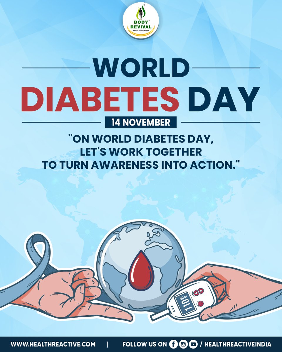 healthreactivee's tweet image. This World Diabetes Day, let’s raise awareness, support healthier choices, and stand together for a better tomorrow. 💙

Small steps toward wellness can make a big difference.

#WorldDiabetesDay #DiabetesAwareness #HealthReactive #BodyRevival #WellnessMatters #HealthyLiving