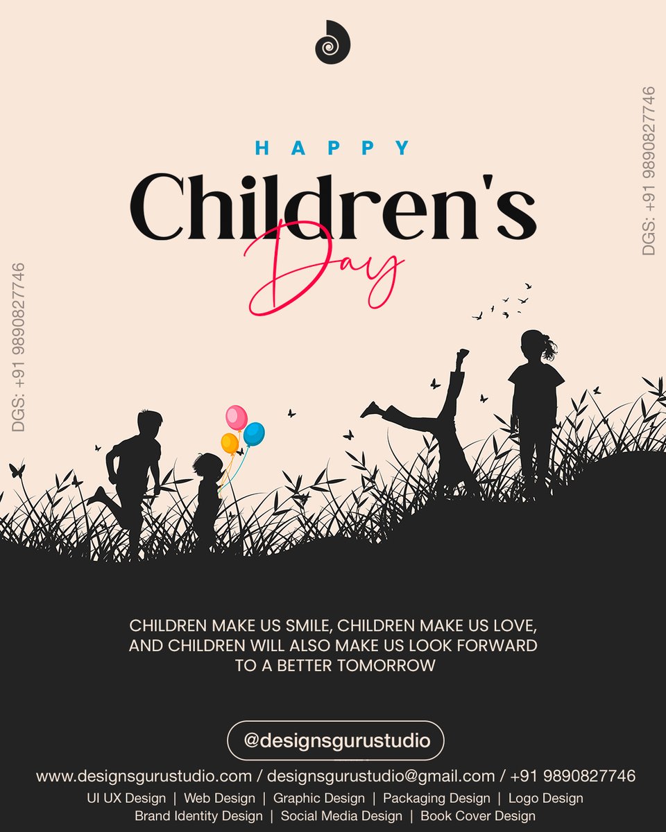 designsgurustud's tweet image. Happy Children&apos;s Day
#designsgurustudio #childrensday #happychildrensday  #14november #children #happychildrensday2025 #viral #tranding  #webdesign #graphicdesign #branddesign #uidesign #branding #graphicdesigner #socialmediadesign #logodesign #logodesign