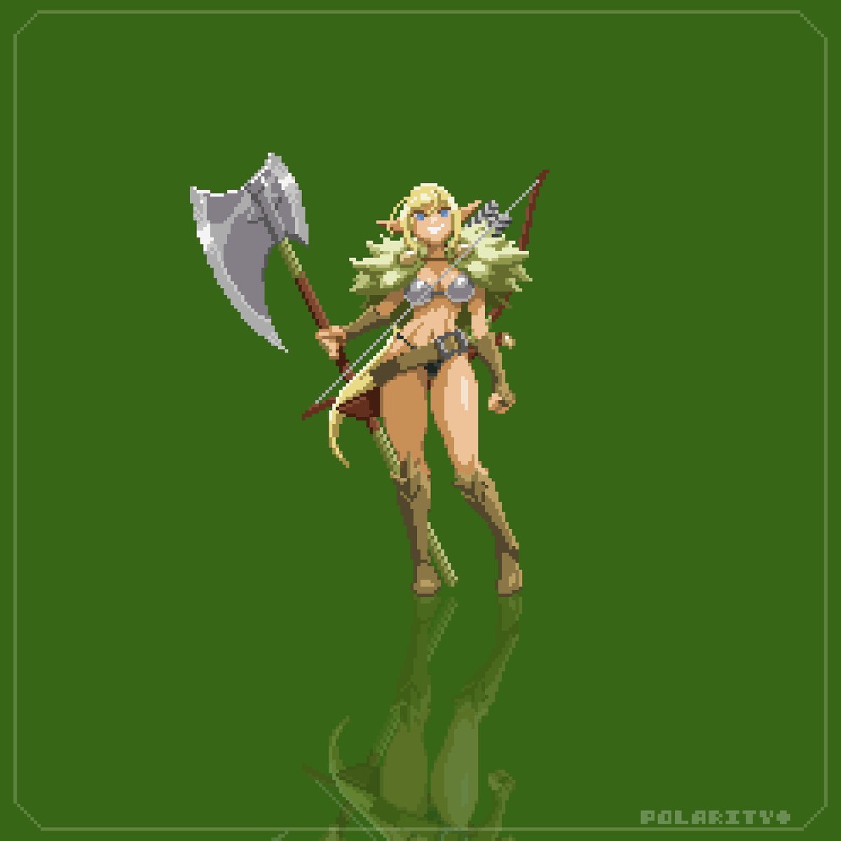 Revisiting an older theme. #ドット絵 #pixelart #oc #dinorider