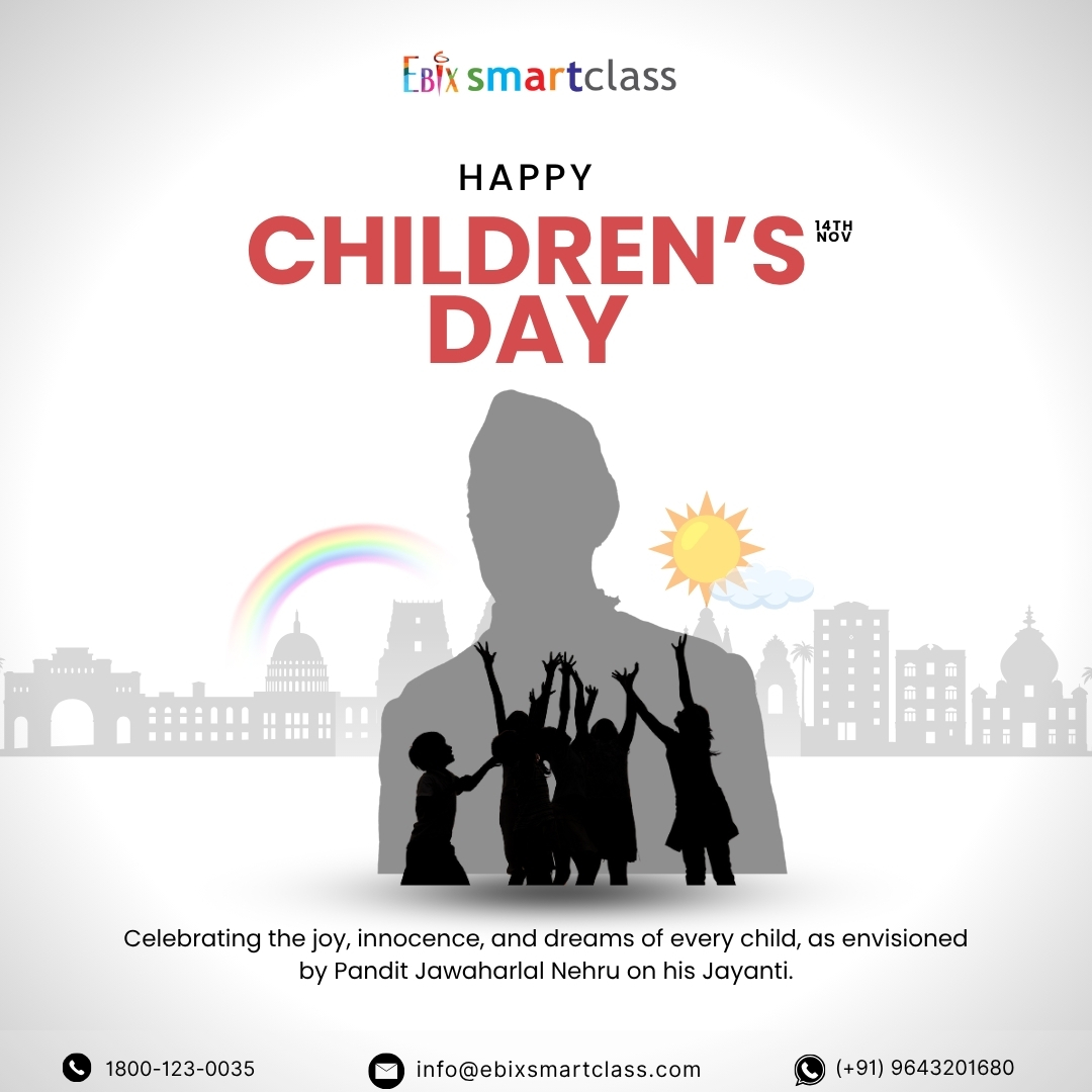 Ebix_Smartclass's tweet image. Ebix Smartclass continues to support schools and educators with advanced technology that enriches classroom learning.
On this Children’s Day, let&apos;s honour the spirit of young learners who make education meaningful and inspiring for the future ahead.

#ebix #ebixsmartclass #EdTech