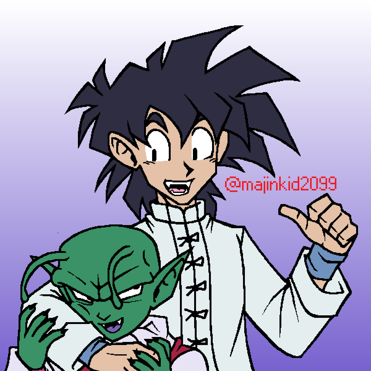 majinkid2099's tweet image. Do short ppl like it when they taller friends do this?