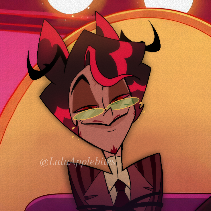 LuluApplebites's tweet photo. My alastor redesign scene redraw 👅 *yes I changed him again* #AlastorHazbinHotel #hazbinhotelseason2 https://t.co/NwAu90VhgI