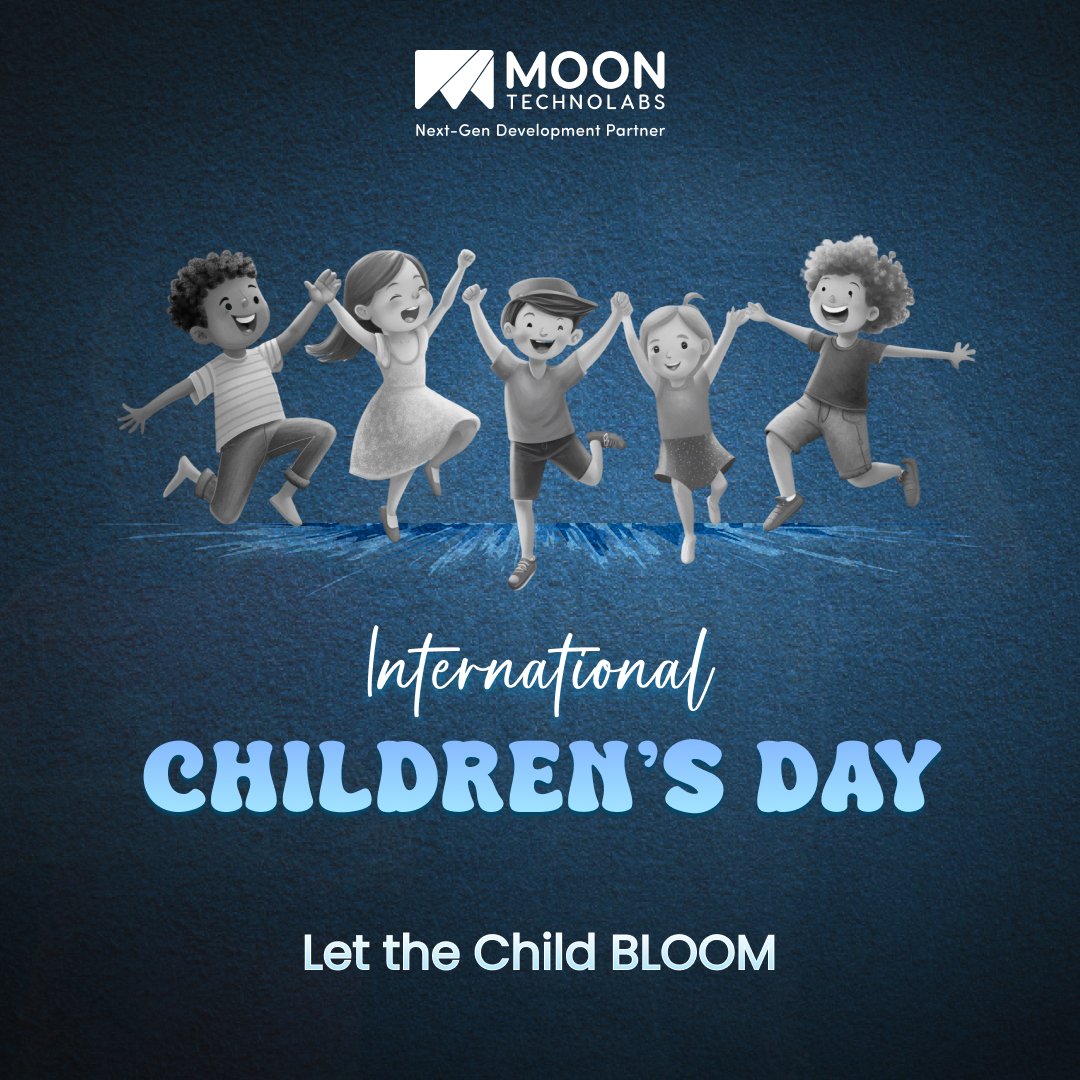 moontechnolabs's tweet image. Happy Children’s Day!

𝗟𝗲𝘁&apos;𝘀 𝗰𝗵𝗲𝗿𝗶𝘀𝗵 𝗮𝗻𝗱 𝗽𝗿𝗼𝘁𝗲𝗰𝘁 𝘁𝗵𝗲 𝗳𝘂𝘁𝘂𝗿𝗲 𝗴𝗲𝗻𝗲𝗿𝗮𝘁𝗶𝗼𝗻 𝘄𝗶𝘁𝗵 𝗹𝗼𝘃𝗲, 𝗰𝗮𝗿𝗲, 𝗮𝗻𝗱 𝗴𝘂𝗶𝗱𝗮𝗻𝗰𝗲.

Dream big, little ones, because the world is full of possibilities just for you.
.
.
.
#MoonTechnolabs…