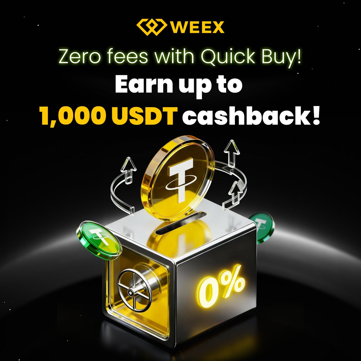 WEEX_Official's tweet image. 🔥 Zero Fees with Quick Buy!

💶 Get cashback on EUR/USD OTC orders — up to 1,000 USDT
🌍 Get cashback on SEPA / PIX payments — up to 1,000 USDT
💳 Supports credit &amp;amp; debit cards — buy crypto in 3 easy steps
👥 Open to both new &amp;amp; existing users
⏳ Event ends Nov 23, 2025

👉 Join…