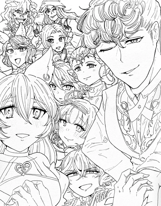 wip✏️

やっっっっっとペン入れ終わった〜〜〜〜
色塗りするぞするぞ〜〜〜 