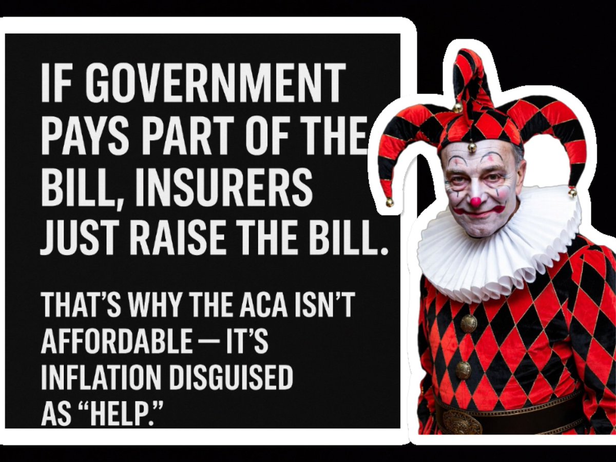 covafunnymemes's tweet image. If it needs massive subsidies, it’s NOT affordable.

They didn’t lower costs — they just shifted them to taxpayers.
#ACAExposed #HealthcareCosts #MiddleClassBurden #GovernmentWaste #RealityCheck