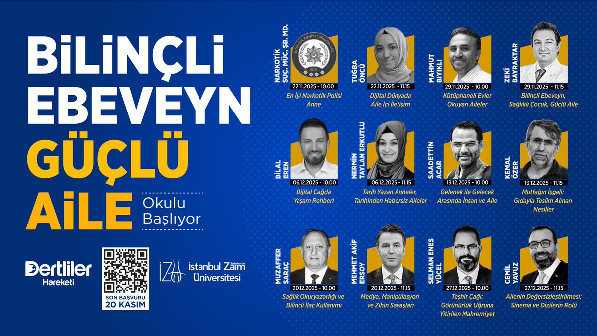 dertliler2016's tweet photo. 📌KÜÇÜKÇEKMECE'YE ÇOK ÖNEMLİ KONUŞMACILAR GELİYOR!

Hemen başvurunu yap ve birbirinden önemli konuların işleneceği bu ayrıcalıklı programa katılım şansını kaçırma.

🔗Detaylar:👉 https://t.co/iFt3VYkRgA

📌Son başvuru: 20 Kasım 2025 https://t.co/rqA0TRTfda