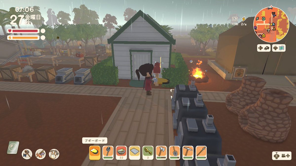 Ramoffle100's tweet image. 島がスタート時地形ランダムと知り、不便な地形からお引っ越し(リスタート)
まあまあな島をリセマラしまくり、ようやく自宅建築と鉄まで追いついた… #Dinkum #ディンカム