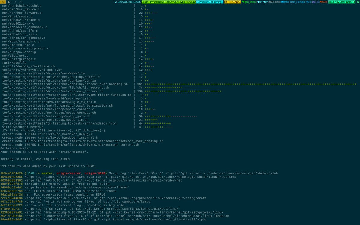 unixbhaskar's tweet image. While sipping hot coffee ☕ and some rudimentary activity ...

#linuxkernel #stable #git #tool #opensource #linux