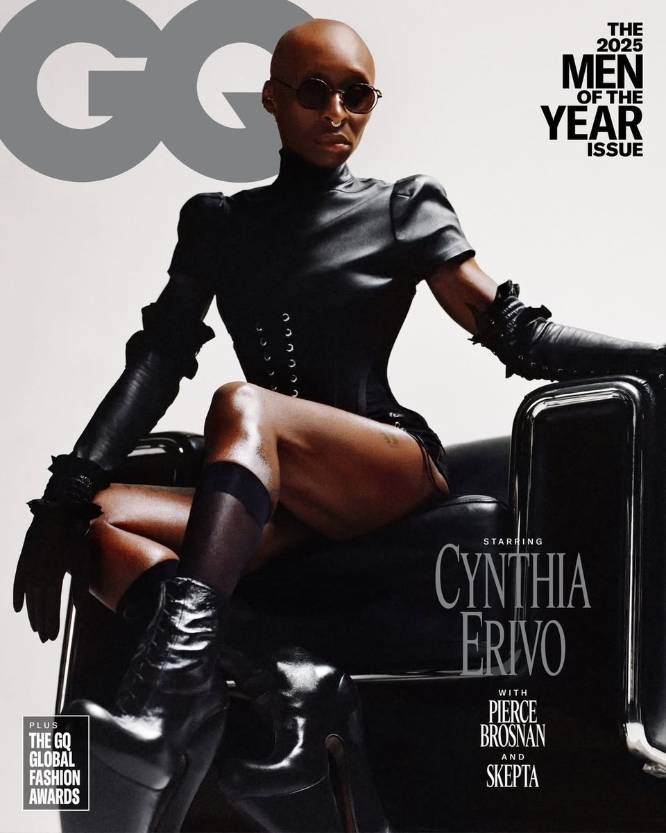 OliLondonTV's tweet image. ‘Wicked’ actress Cynthia Erivo who identifies as ‘queer’ appears on the cover of GQ ‘Men of the Year Issue.’