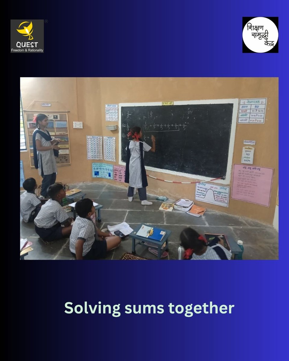 QuestorgQuest's tweet image. On this children&apos;s day, we are sharing a few photos from our Shikshan Samruddhi Kendras, where learning is fun!

#QUESTforQualityEducation #Learning #Funwithlearning