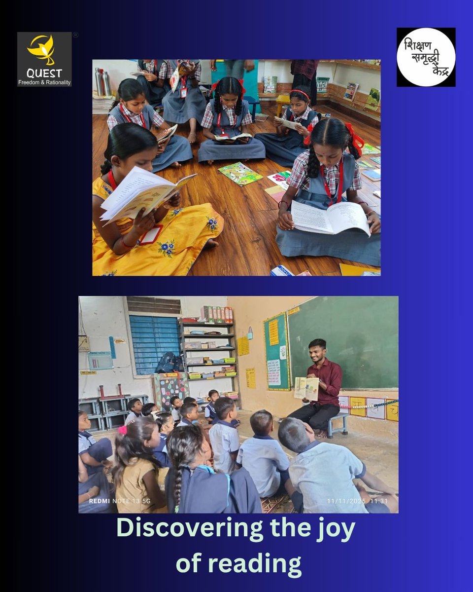 QuestorgQuest's tweet image. On this children&apos;s day, we are sharing a few photos from our Shikshan Samruddhi Kendras, where learning is fun!

#QUESTforQualityEducation #Learning #Funwithlearning