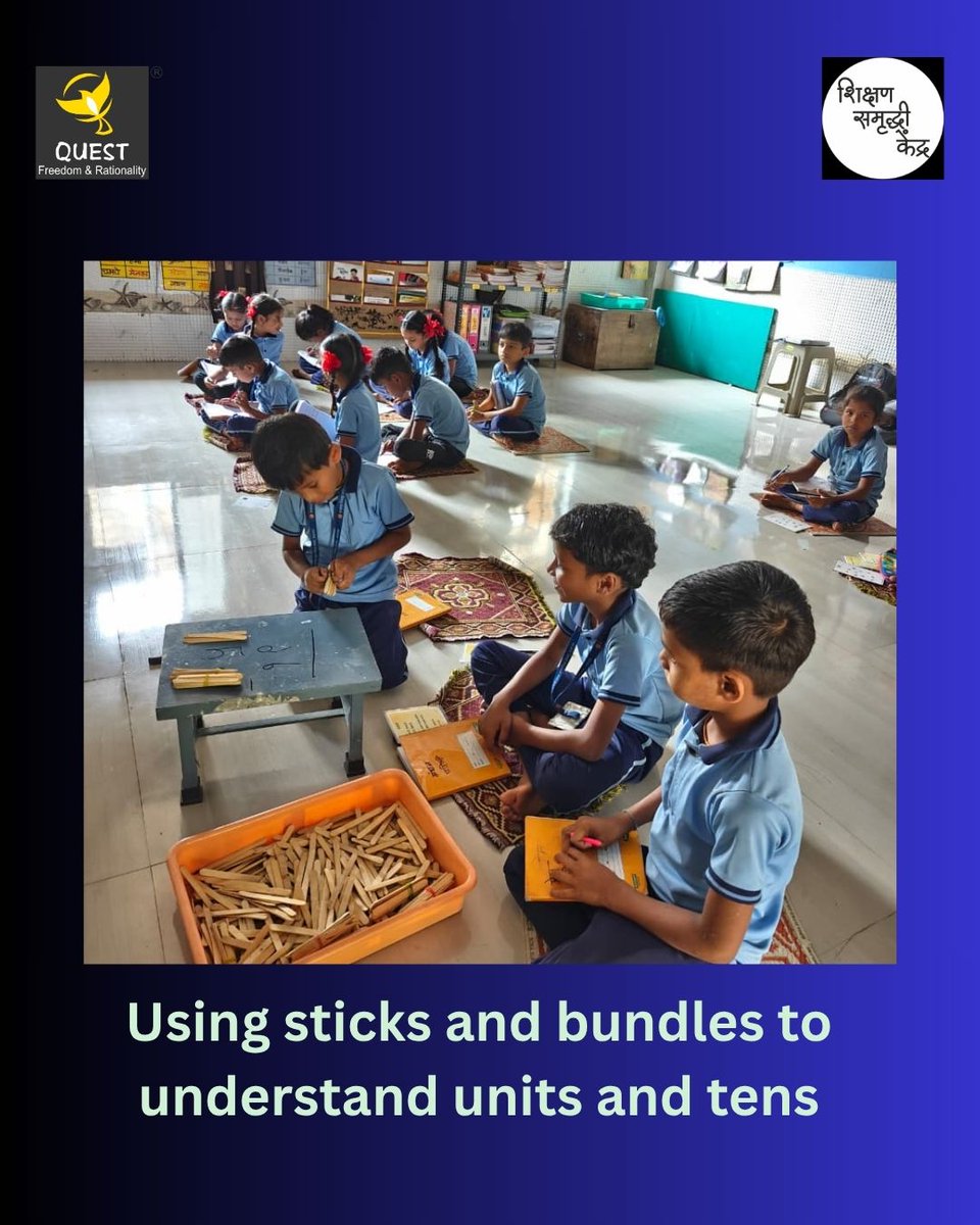 QuestorgQuest's tweet image. On this children&apos;s day, we are sharing a few photos from our Shikshan Samruddhi Kendras, where learning is fun!

#QUESTforQualityEducation #Learning #Funwithlearning