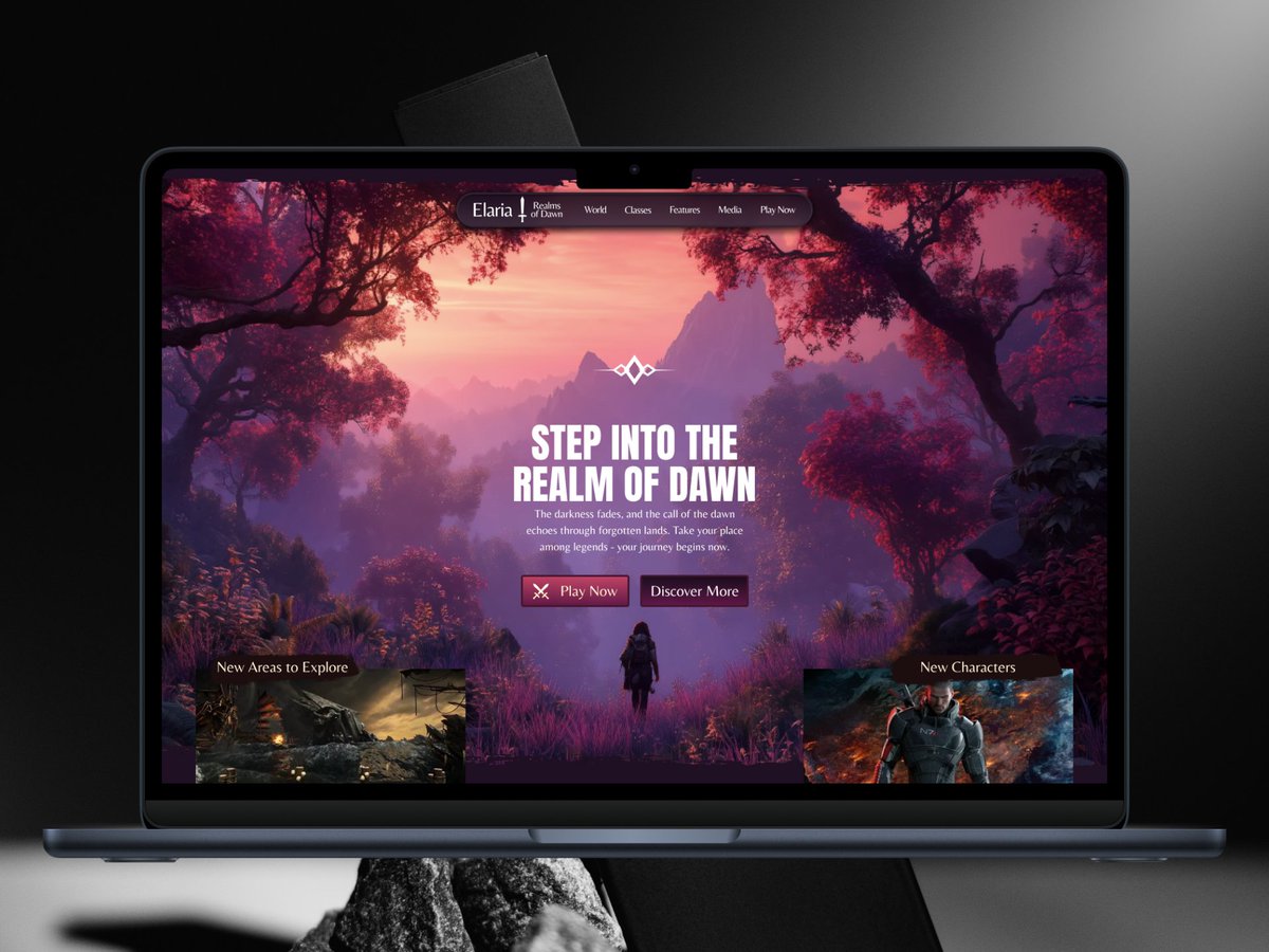 uxtogrul's tweet image. 🔥A new fantasy realm is rising. “Elaria: Realms of Dawn” - a cinematic RPG concept bringing light vs. shadow to life.

#GameDesign #GameDev #IndieDev #RPG #FantasyArt #ConceptArt #DigitalArt #UIDesign #UXDesign #WebDesign #EnvironmentArt #VisualDesign #Illustration #FantasyWorld