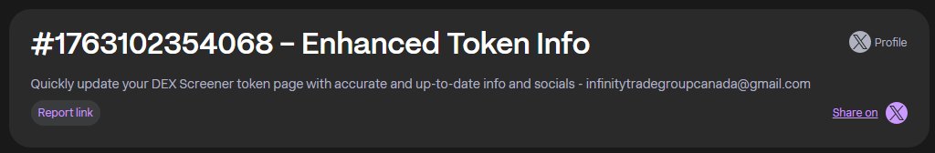 eighty8dotfun's tweet image. Dex is paid