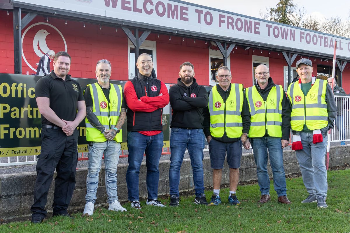 FromeTownFC's tweet photo. π£ Sponsor Spotlight! π£
Huge thanks to LGS Solutions / Cosmic Monkey for kitting out our amazing volunteers, and to Clifton Security for their fantastic Matchday support & Hi-Vis donations! π
Full post π https://t.co/Rn3yWYVsGh
#FromeTownFC #TeamFrome https://t.co/6abzz7wU6r