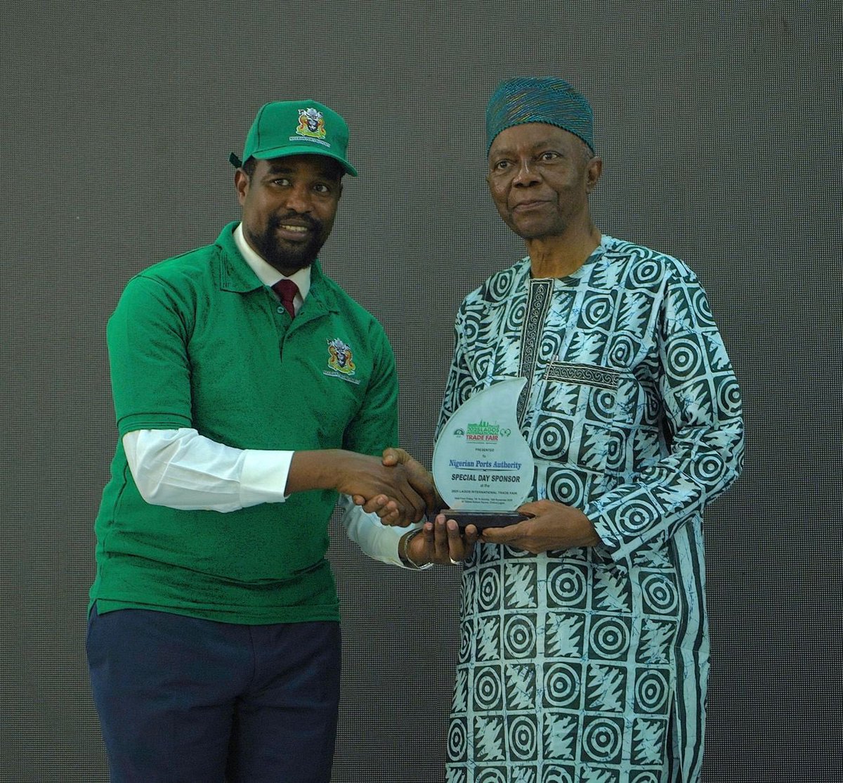 nigerianports's tweet image. At the Lagos International Trade Fair, the Managing Director, Dr. @AbuDantsoho, ably represented by the Executive Director, Engineering &amp;amp; Technical Services, Engr. Ibrahim Abba Umar, commended the Lagos Chamber of Commerce and Industry for the resilience to sustain the culture of…
