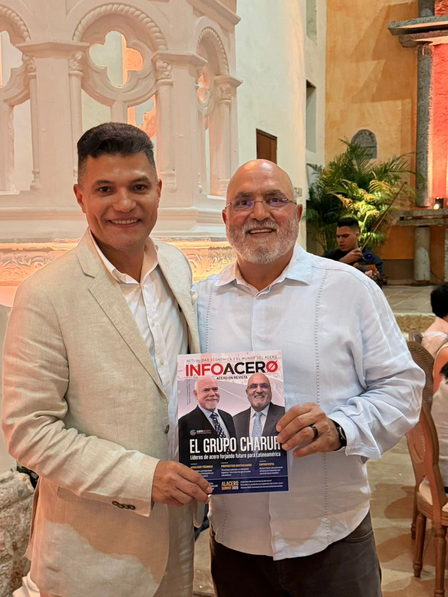 En el marco del Congreso Alacero 2025, Camacero realizó un reconocimiento al GRUPO CHARUR por su aporte decisivo al desarrollo del sector del acero en Latinoamérica.
infoacero.co/el-grupo-charu…