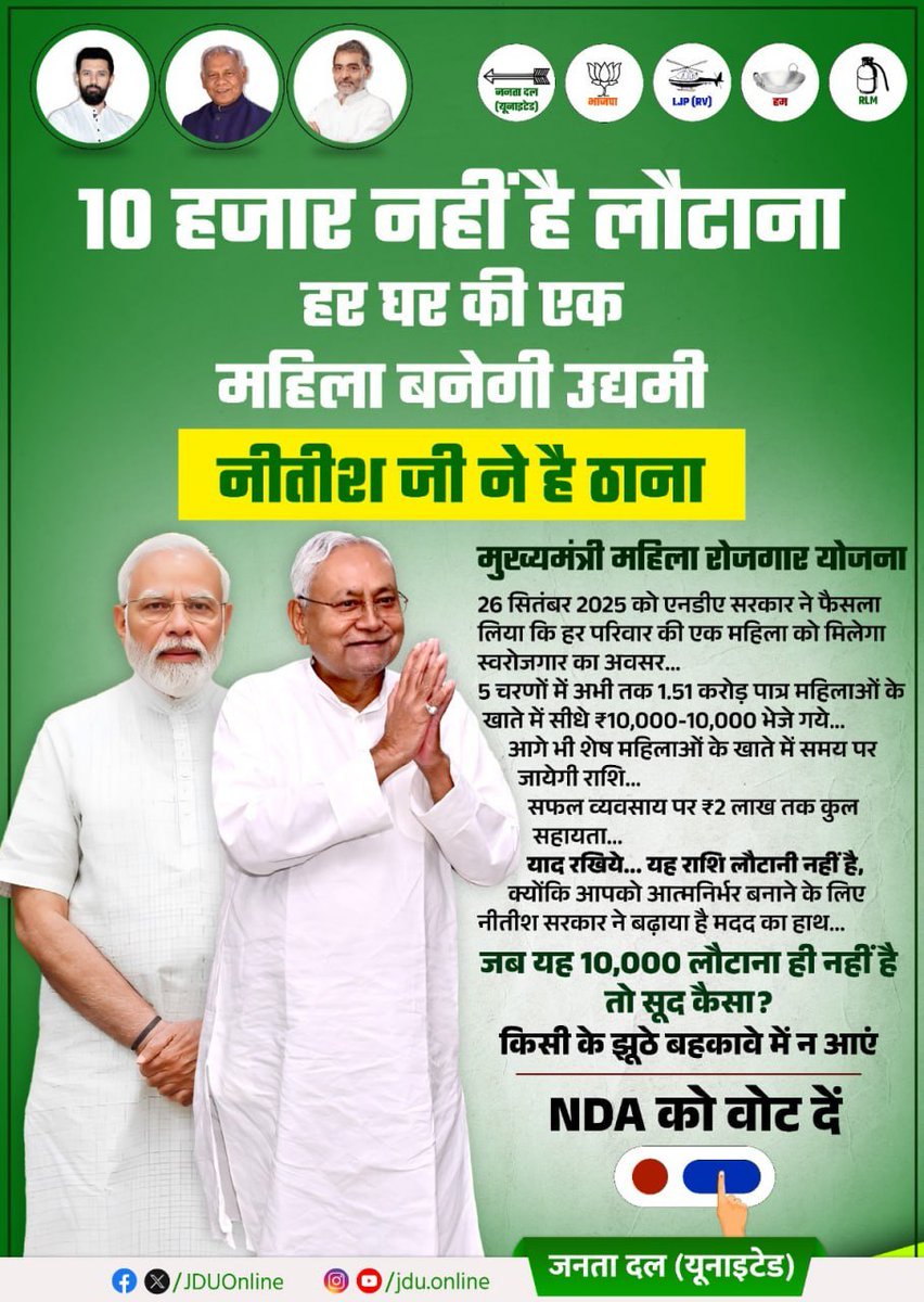 SanjDeep7's tweet image. Respected #NitishKumar ( @NitishKumar) Ji,

Before saying anything, I would like to say #apologies to you, but it's true that as a #political journalist (editor and founder of #NationalPoliticalMirror, the world's only weekly political magazine with two editions) and a #Bihari