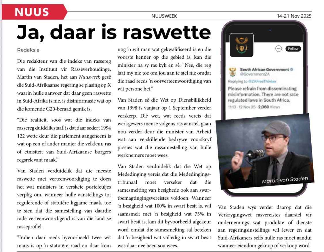 Daar is rassewette en dit raak meer drakonies.