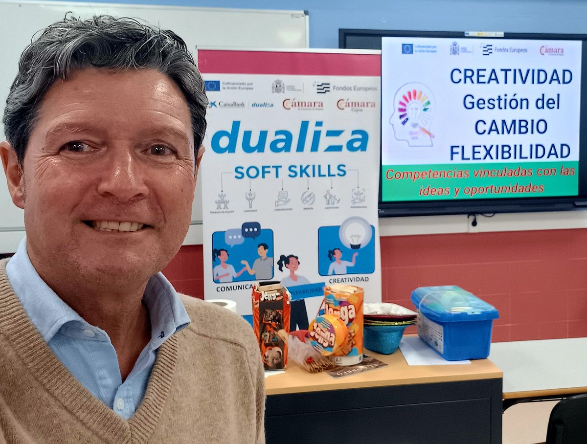 kriesgo's tweet image. Otro año más facilitando el entrenamiento y mejora en SOFT SKILLS #competencias con el alumnado del FP de los centros CIFP e IES de Gijón y Langreo en el marco del DUALIZA de @CamaraGijon con la metodología participativa desarrollada por @FIDACONSULTORES en acción a tope!!! 😀