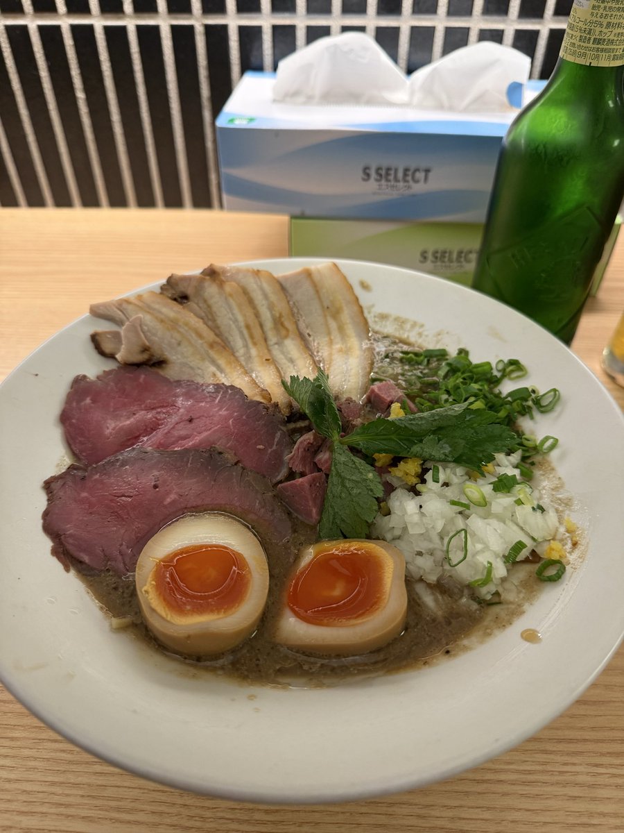 DukeTog67485442's tweet photo. 後楽園　メンショー東京
ラム煮干し中華そば全部乗せセット

腹の中で煮干しと羊が踊る！
ご馳走様でした！ https://t.co/87cZoMimGq