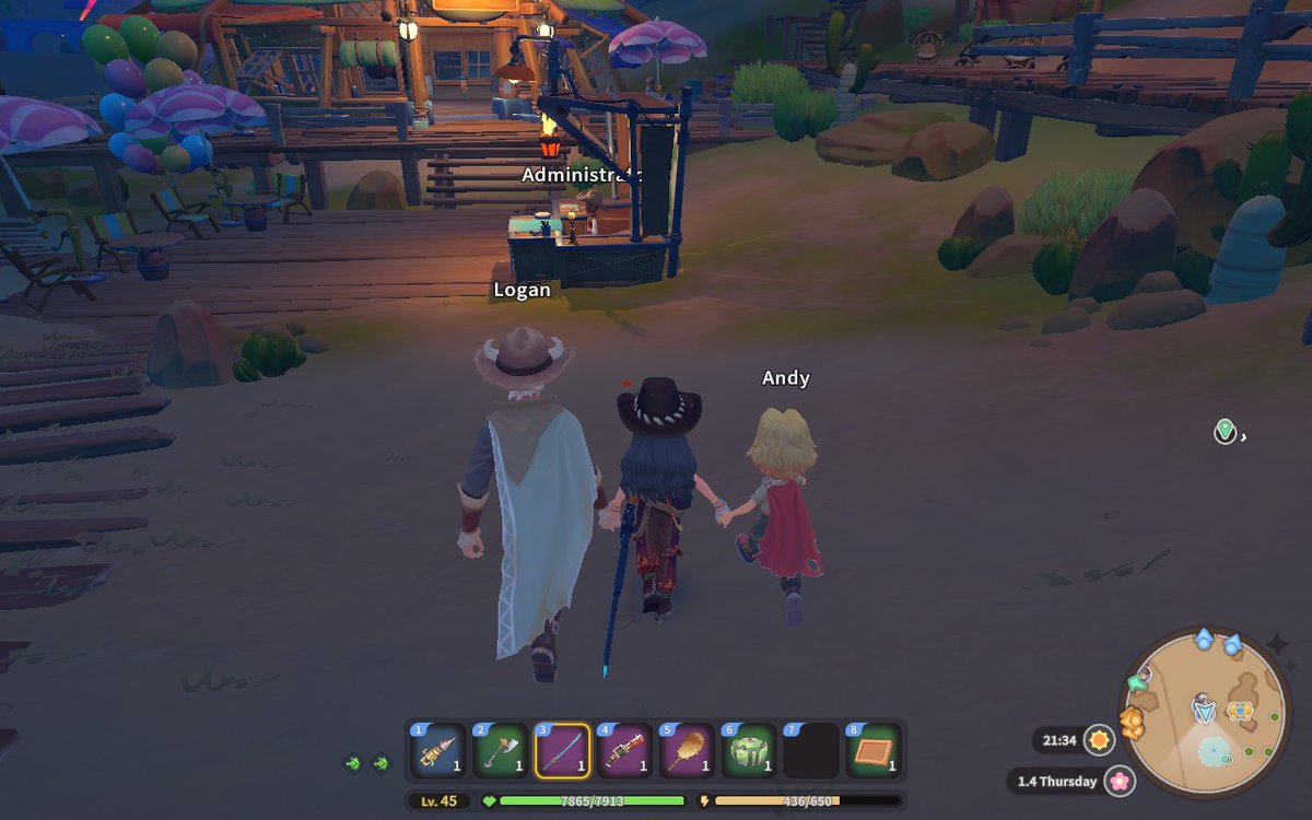 I gotta get back to gamedev, but I am finally done with playing #mytimeatsandrock ! 150 hours of pure joy.

The fact that the devs let you hold hand with your digital husband and digital adopted son at the same time warms my heart so much...

It's officially my new favorite game.