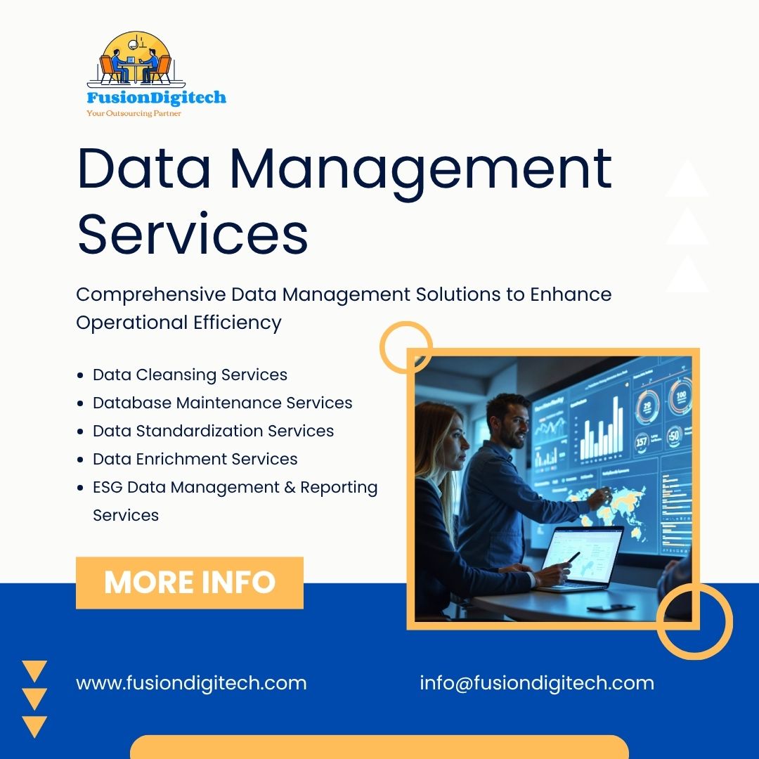 fusiondigitec's tweet image. Struggling with scattered, inaccurate, or unstructured data? Our Data Management Services help you organize, secure, and optimize your business information for smarter decision-making.

Website : fusiondigitech.com 
Email : info@fusiondigitech.com