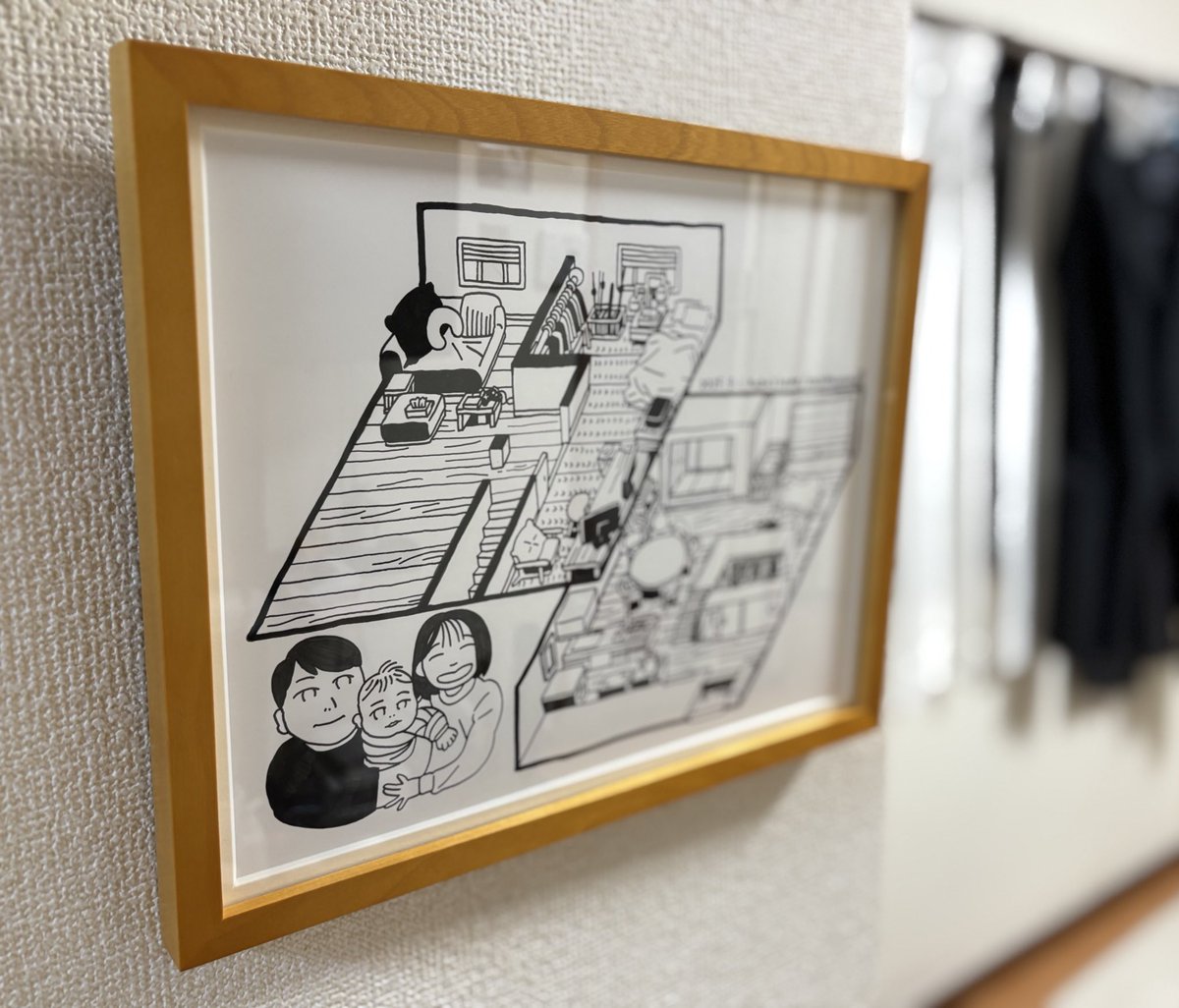 お友だちの新築の間取りイラスト描かせてもらいました🏠
玄関に飾ってくれるらしいです