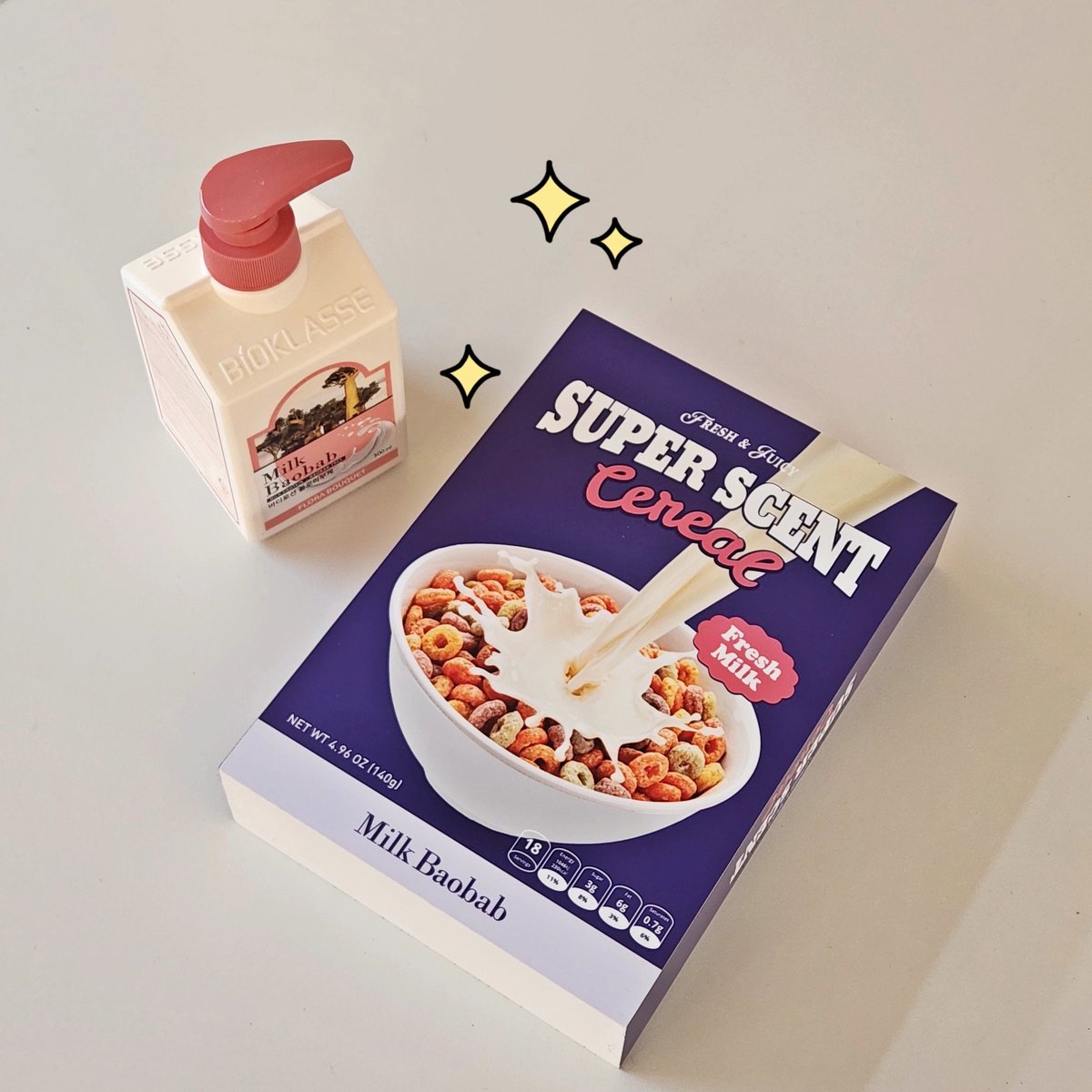 시리얼에 밀크바오밥 한 컵! 🥣🥛
정말 밀크바오밥 시리얼이 나온다면… 어떤 맛일까요..?

부드럽고 하루 종일 기분 좋으려나...🤍