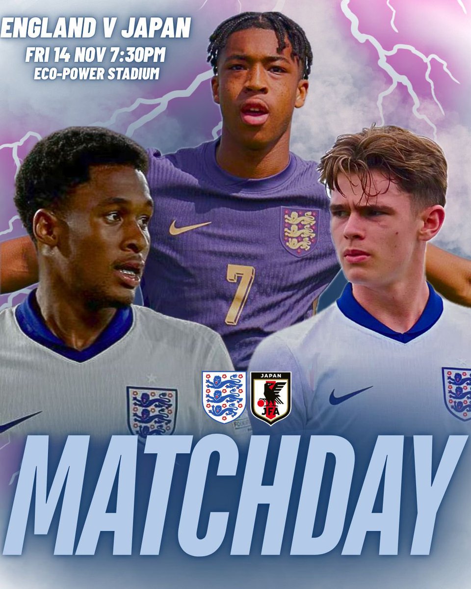 Matchday. 🏴󠁧󠁢󠁥󠁮󠁧󠁿

England U20s Vs Japan U20s 

Be There With <a href="/LiveSportsFM/">Live Sports FM</a>