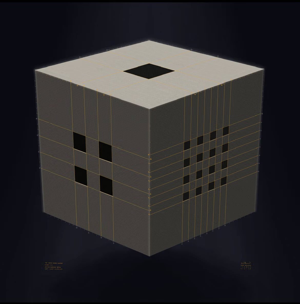 scarcedotcity's tweet image. One cube. Two sides. Exactly 21,000,000 sats inside.

The Whole Entire Universe by @anikmalcolm  is a literal depiction of Bitcoin’s fixed supply — a perfect cube where scarcity, halvings, and exponential growth reveal themselves in the math.

@BitcoinConfEUR -exclusive 1/1…
