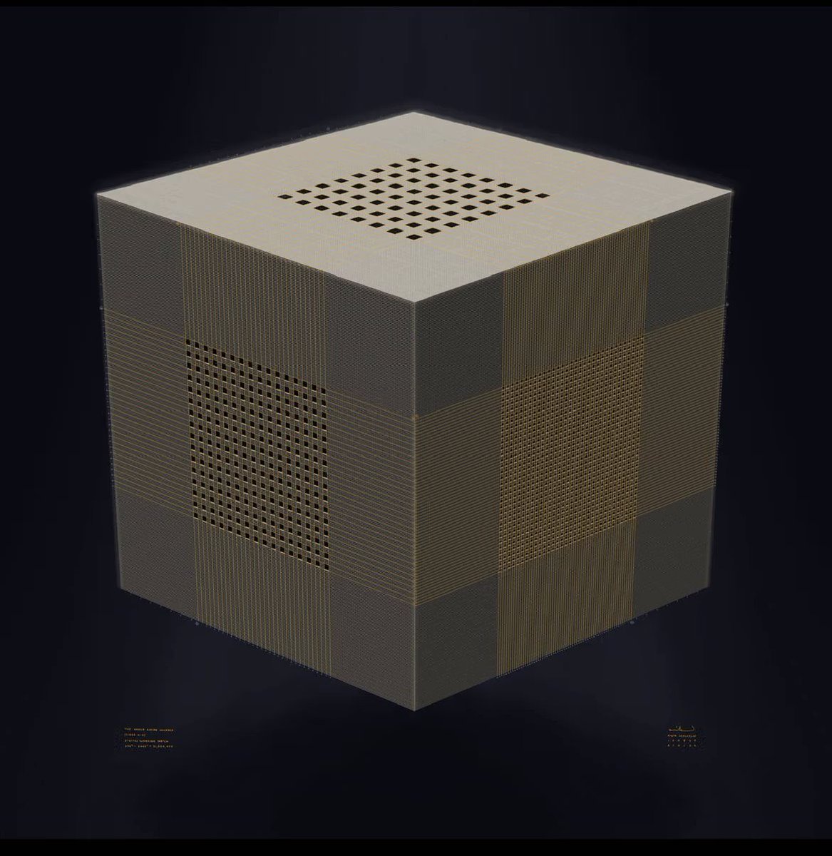 scarcedotcity's tweet image. One cube. Two sides. Exactly 21,000,000 sats inside.

The Whole Entire Universe by @anikmalcolm  is a literal depiction of Bitcoin’s fixed supply — a perfect cube where scarcity, halvings, and exponential growth reveal themselves in the math.

@BitcoinConfEUR -exclusive 1/1…