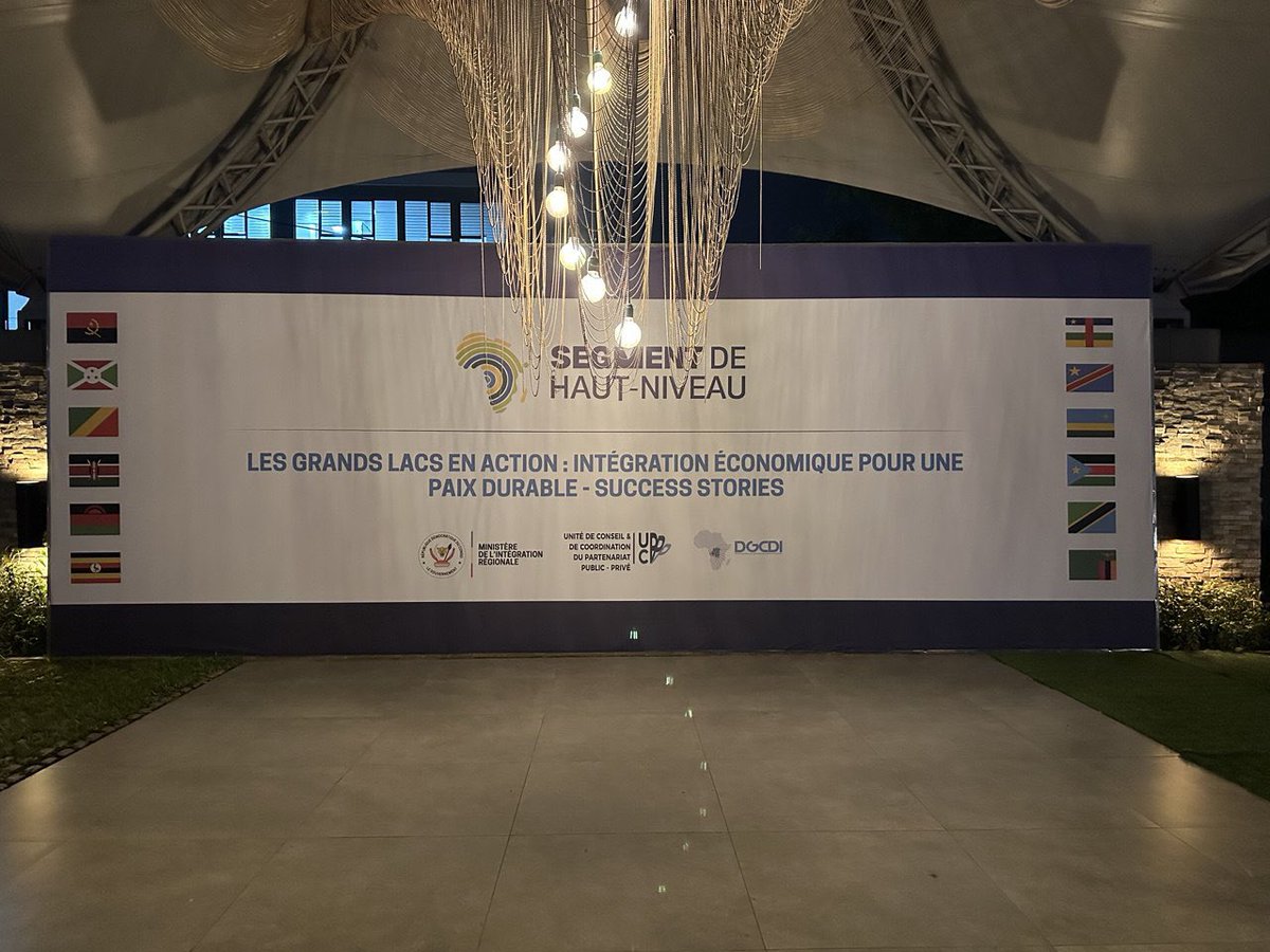 En marge du 9ᵉ Sommet des Chefs d’État et de Gouvernement de la conférence des Grands Lacs, tout est prêt à Kinshasa, pour accueillir les délégations officielles au Segment de Haut Niveau. 
Une journée inédite pour renforcer l’intégration régionale. 
#AdvocacyForTomorrow