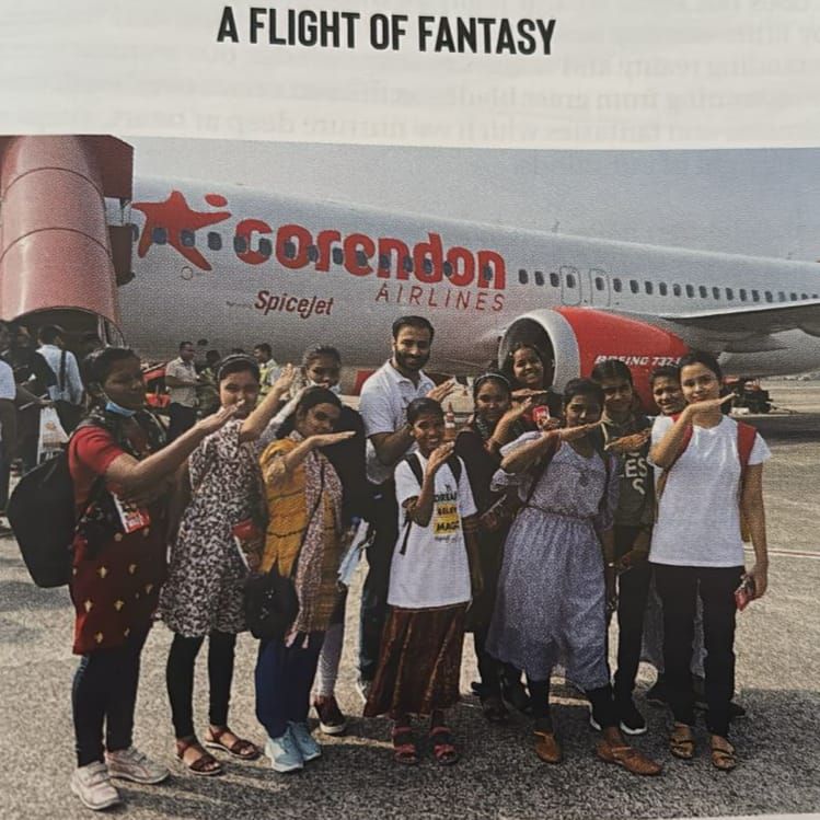 What if you could take someone’s dream…and make it fly?

On one 𝐂𝐡𝐢𝐥𝐝𝐫𝐞𝐧’𝐬 𝐃𝐚𝐲, we tried to do exactly that.
A few years ago, I had helped run a project as the Chairperson of Young Indians Kolkata, Chapter. 

A project aptly called ‘𝐅𝐥𝐢𝐠𝐡𝐭 𝐨𝐟 𝐅𝐚𝐧𝐭𝐚𝐬𝐲.’