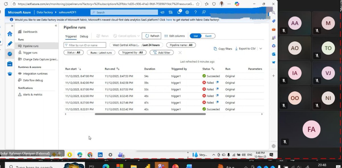 CloudLiticshubs's tweet image. 🚀 Missed our FREE workshop on Data Ingestion from GitHub using Azure Data Factory (ADF)? 
Watch our recorded session on YouTube (CloudLitics HUb)💻👨‍💻
Follow us for more!
#Azure #ADF #DataIngestion #GitHub #CloudEngineering #DataEngineering #CloudLiticsHub #DataPipelines