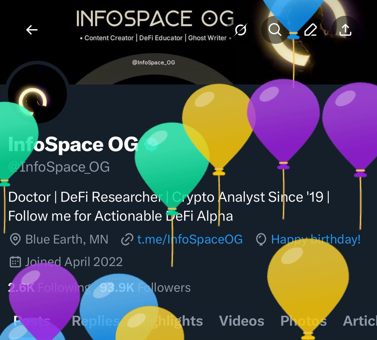 InfoSpace_OG's tweet image. +1 Today

New Age. Same Purpose. Deeper Peace. 

Happy Birthday to me 🎂🤗