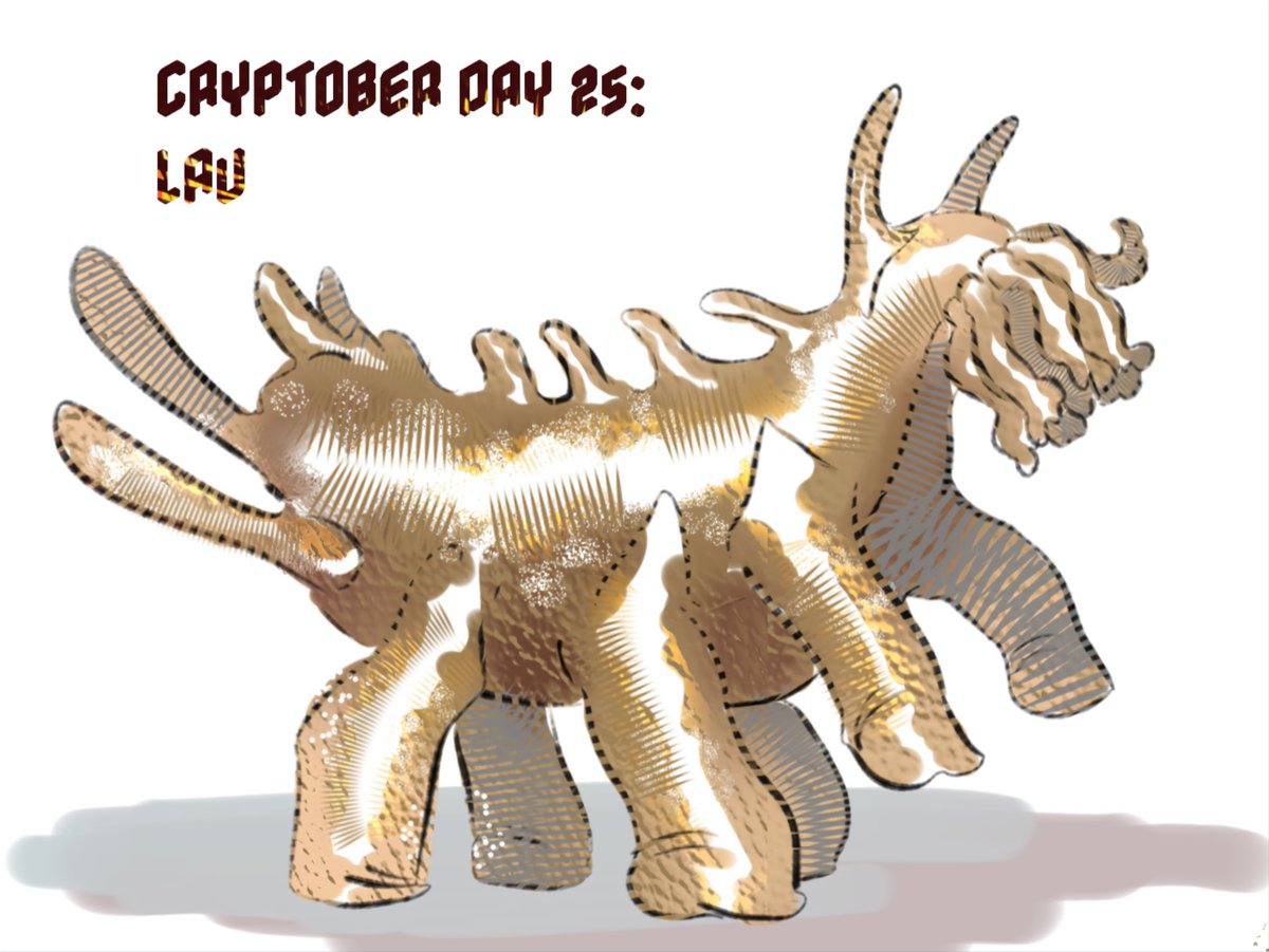thekymay's tweet photo. DAY 25: LAU
(Relative of the sea pig)
#cryptober #cryptid #cryptoctober https://t.co/eQZ0E2iDY7